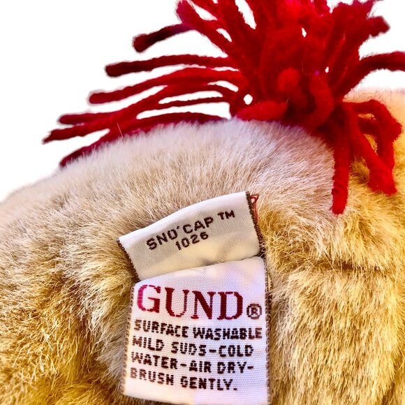 GUND Teddy Bear SNO CAP Winter Scarf & Hat with Tassel Stuffed Animal Plush Tag - Picture 11 of 12